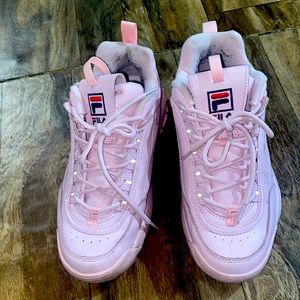 Pink sneakers